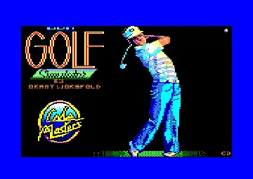 Pro Golf (UK) (1987) (Pebble Beach) screen shot title